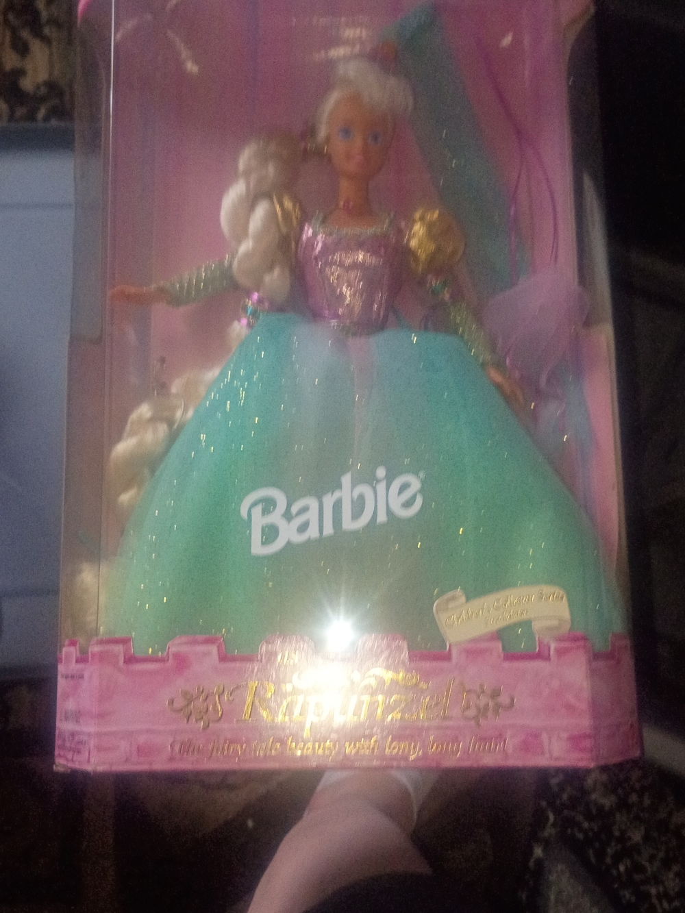 Barbie Rapunzel Glitter Ball Gown Doll - Pink & Mint - Picture 2 of 4